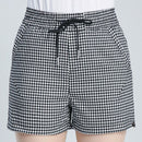 Hot Sale Women Gingham Pattern Young Women Casual Elastic Waist Shorts