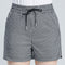 Hot Sale Women Gingham Pattern Young Women Casual Elastic Waist Shorts