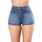 Classic Blue Color Women Sexy Tight Stretchy Denim Shorts