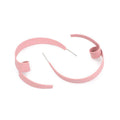 Fashion Candy Color Matte Finish Simple Round Earrings