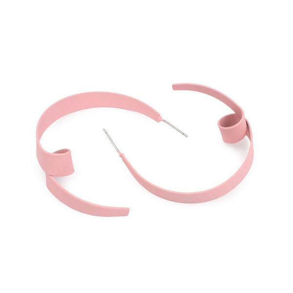 Fashion Candy Color Matte Finish Simple Round Earrings