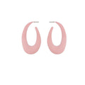 Fashion Candy Color Painting Design U Shape Hoop Earrings