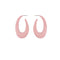 Fashion Candy Color Painting Design U Shape Hoop Earrings