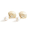 Fashion Baroque Style Alloy Fan Shape Shell Pearl Drop Earrings