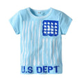 Boys Cotton Line Printed Tees