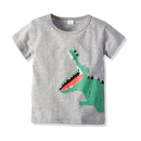 Boys Cotton Cartoon Crocodile Printed Tees