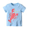 Boys Cotton Lobster Printed Short Sleeves Tops