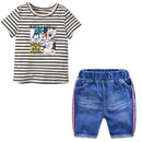 2 Pcs Boy Cotton Soft Casual Summer Set