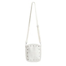 Candy Color Unique Rivet Design Square Mini Size Canvas Bag