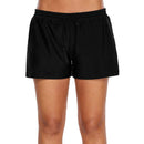 Women Loose Pattern Quick-dry Lace-up Conservative Beach Shorts