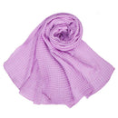 Fashion Solid Color Crepe Fabric Women Casual Long Scarf