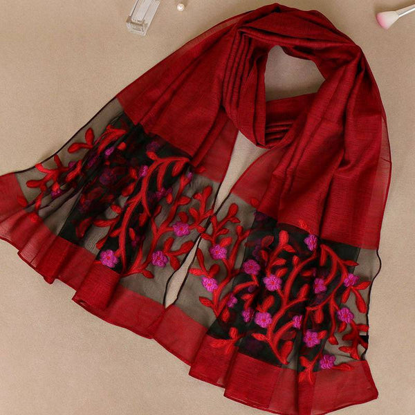 Women Hot Sale Unique Organza Patchwork Sweet Scarf