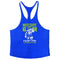 Men Cotton Printed Y Back Muscle Sports Tanks