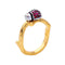 Natural Style Cute Lady Bug Design Women Metal Ring