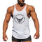 Men Cotton Print Breathable H Type Tanks Tops