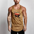 Men Funny Printed Breathable Fitness Tanks