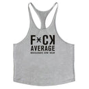 Men Letter Printed Muscle Motion Tanks