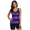 New Design Contrast Women Tank Top Two-pieces Sporty Swimsuits