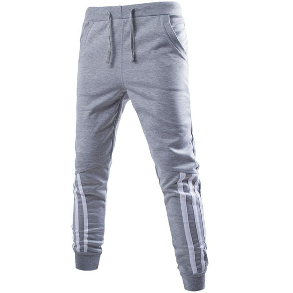 Men Soft Slim Fit Stripes Printed Sport Pants