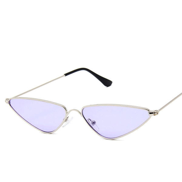Creative Metal Frame Triangle Shape Ocean Lenses Women Sunglasses