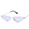 Creative Metal Frame Triangle Shape Ocean Lenses Women Sunglasses