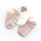 3 Pairs Set Baby Cotton Lace Flower Design Ankle Short Socks