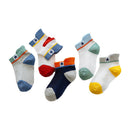 5 Pairs Baby Color Blocking Thin Socks
