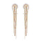 Creative Women Imitation Pearl Long Tassel Rhinestone Party Earrings