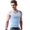 Men Solid Color Slim Fit U Neck Tanks