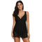 Classic Conservative Women V Neck One-piece Swimsuit