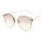 Creative Rimless Elegant Women Tinted Lenses Sunglasses