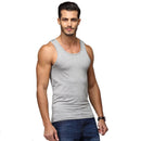 Men Solid Color Breathable Undershirt Tanks