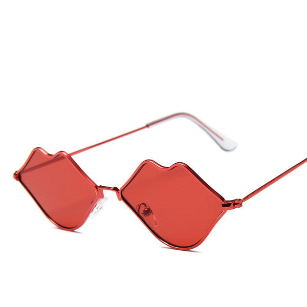 Creative Lip Shape Design Women Candy Color Fashion Sunglasses