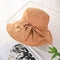 Casual Women Solid Color Summer Outdoor Sun-protective Bucket Hat
