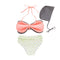 3 Pcs Girl Bowknot Design Swimsuit And Cap