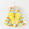 4 Pcs Girl Lemon Printed Dress