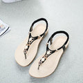 Hot Sale Boho Style Women Casual Beaded Flat Sandals Shoes