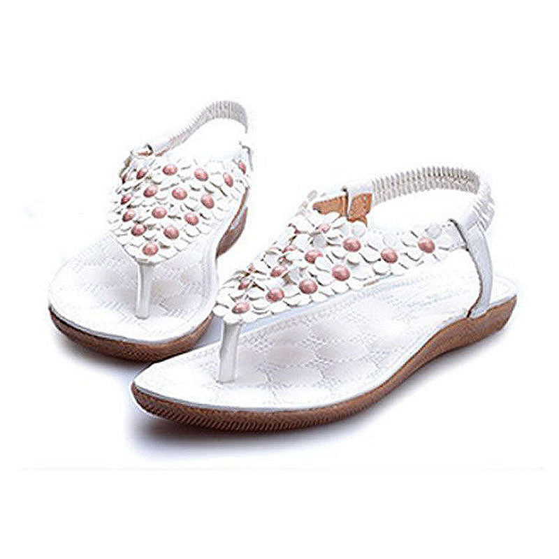 Hot Sale Fashion Shoes Women Casual Flower Design Flip Flop Sandals