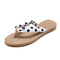 Classic Floral Polka Dot Print Women Summer Beach Flip Flop Sandals Shoes