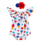 2 Pcs Baby Girl Ruffle Sleeves Bodysuit And Headband