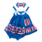 3 Pcs Girl Cotton Patchwork Dress And Shorts And Headband