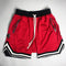 Men Polyester Patchwork Basketball Sports Shorts