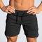 Men Cotton Solid Color Soft Sports Shorts