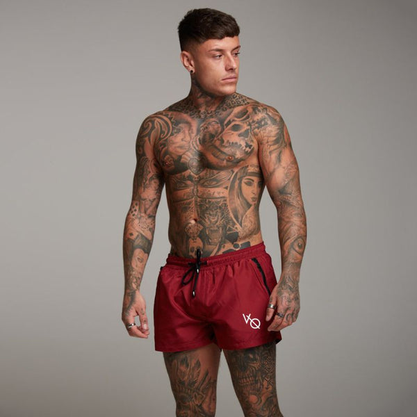 Men Polyester Plain Quick Drying Sports Shorts