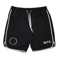 Men Polyester Patchwork Design Workout Shorts