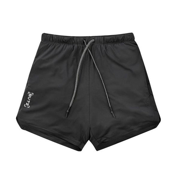 Men Solid Color Quick Drying Workout Shorts