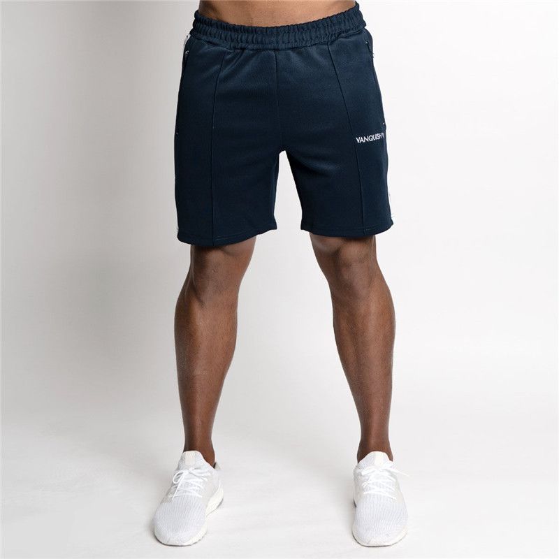 Men Cotton Patchwork Breathable Workout Shorts