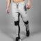 Men Cotton Patchwork Sports Pants