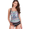 2 Pcs Maternity Multicolor Print Spaghetti Strap Swimsuits