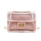 2pcs/set Women New Design Square PVC PU Metal Chain Candy Crossbody Bag